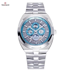 שעון גברים אוטומטי של מותג יוקרתי עם נירוסטה מלאה 316L