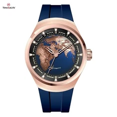 ODM משוטט אדמה שעון מכני עם רצועת פלואורורבר