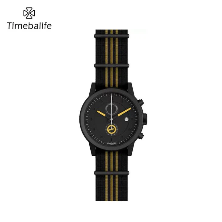 הכרונוגרף Mens ניילון רצועה Watch
